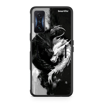 Xiaomi Poco F4 GT Yin Yang θήκη από τη Smartfits με σχέδιο στο πίσω μέρος και μαύρο περίβλημα | Smartphone case with colorful back and black bezels by Smartfits