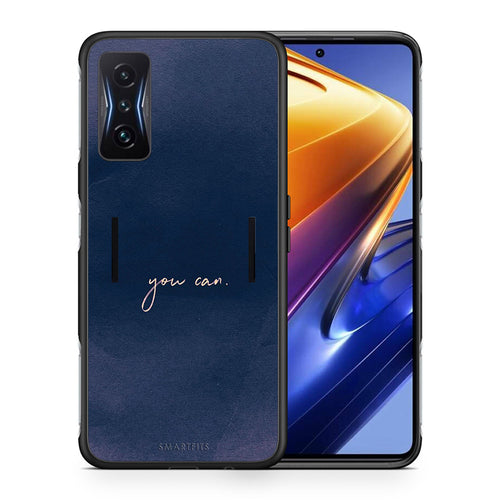 Θήκη Xiaomi Poco F4 GT You Can από τη Smartfits με σχέδιο στο πίσω μέρος και μαύρο περίβλημα | Xiaomi Poco F4 GT You Can case with colorful back and black bezels