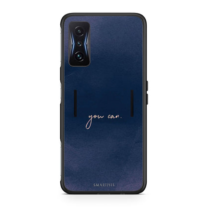 Xiaomi Poco F4 GT You Can θήκη από τη Smartfits με σχέδιο στο πίσω μέρος και μαύρο περίβλημα | Smartphone case with colorful back and black bezels by Smartfits