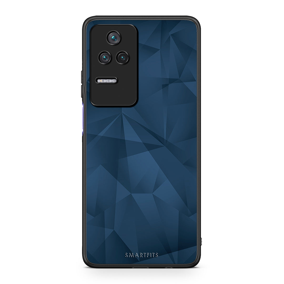 39 - Xiaomi Poco F4 / Redmi K40S Blue Abstract Geometric case, cover, bumper