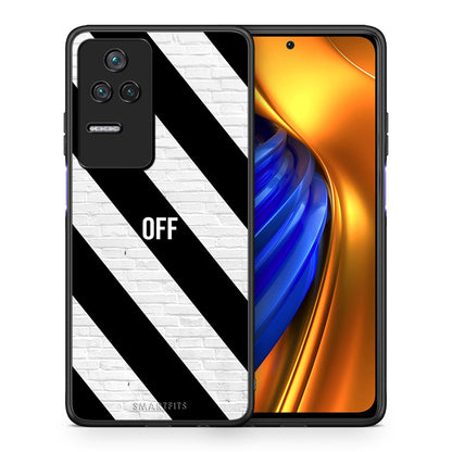 Θήκη Xiaomi Poco F4 / Redmi K40S Get Off από τη Smartfits με σχέδιο στο πίσω μέρος και μαύρο περίβλημα | Xiaomi Poco F4 / Redmi K40S Get Off case with colorful back and black bezels