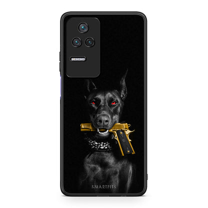 Xiaomi Poco F4 / Redmi K40S Golden Gun Θήκη Αγίου Βαλεντίνου από τη Smartfits με σχέδιο στο πίσω μέρος και μαύρο περίβλημα | Smartphone case with colorful back and black bezels by Smartfits