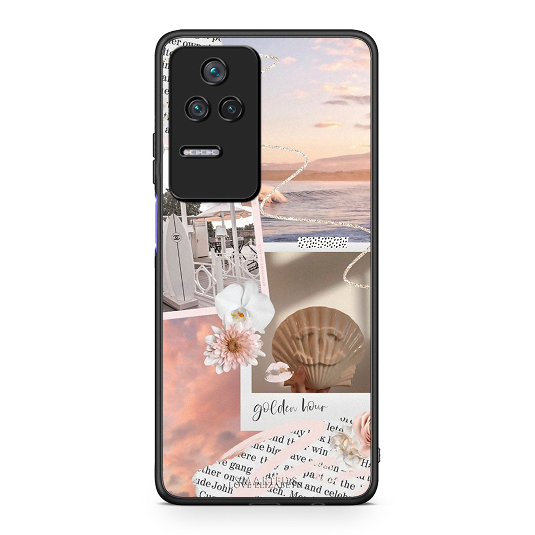 Xiaomi Poco F4 / Redmi K40S Golden Hour Θήκη Αγίου Βαλεντίνου από τη Smartfits με σχέδιο στο πίσω μέρος και μαύρο περίβλημα | Smartphone case with colorful back and black bezels by Smartfits