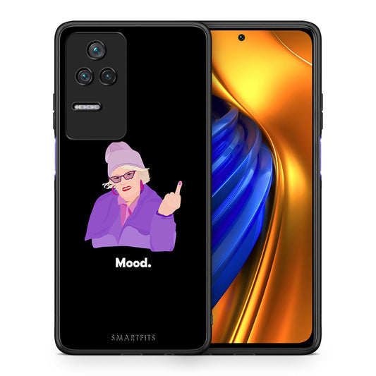 Θήκη Xiaomi Poco F4 / Redmi K40S Grandma Mood Black από τη Smartfits με σχέδιο στο πίσω μέρος και μαύρο περίβλημα | Xiaomi Poco F4 / Redmi K40S Grandma Mood Black case with colorful back and black bezels
