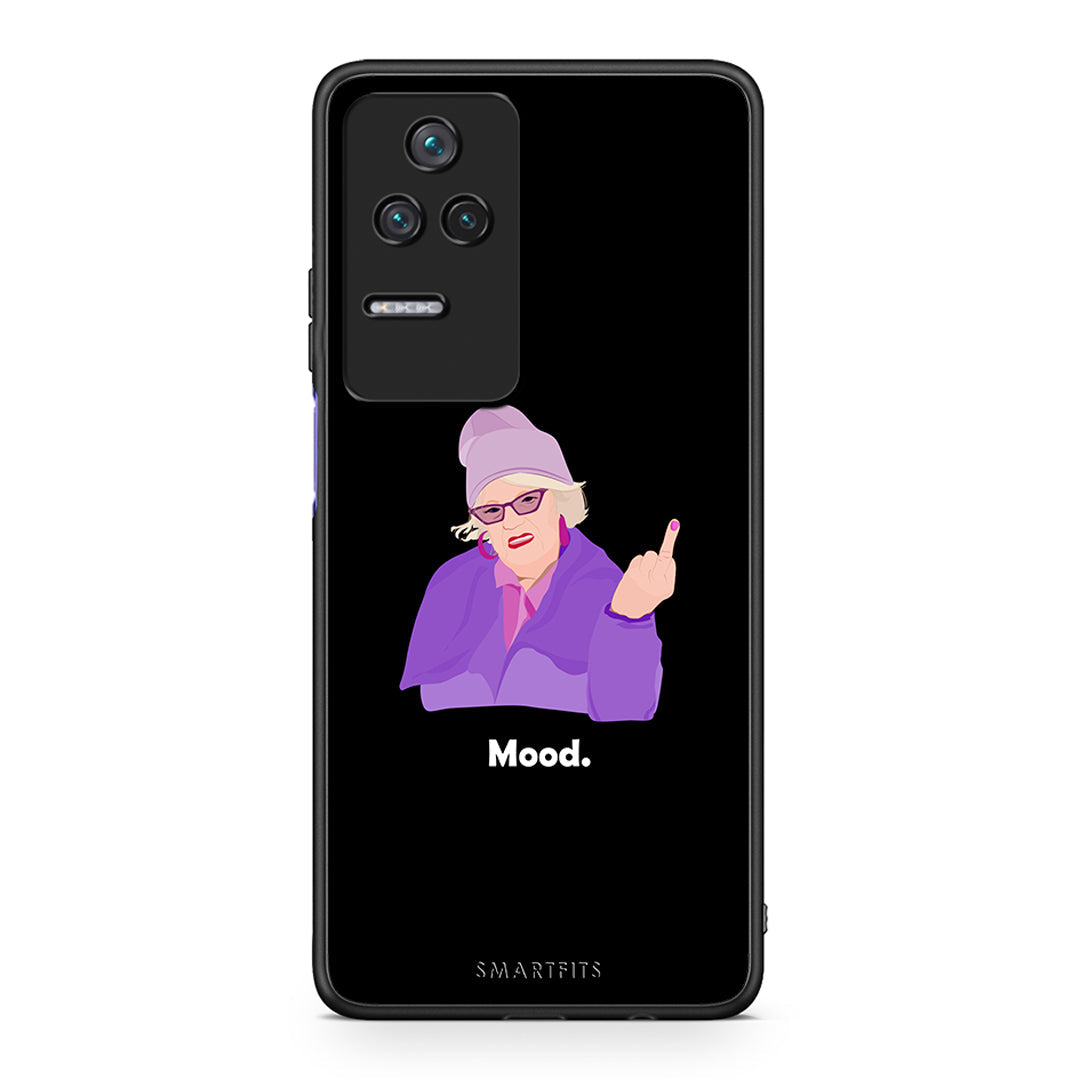 Xiaomi Poco F4 / Redmi K40S Grandma Mood Black θήκη από τη Smartfits με σχέδιο στο πίσω μέρος και μαύρο περίβλημα | Smartphone case with colorful back and black bezels by Smartfits