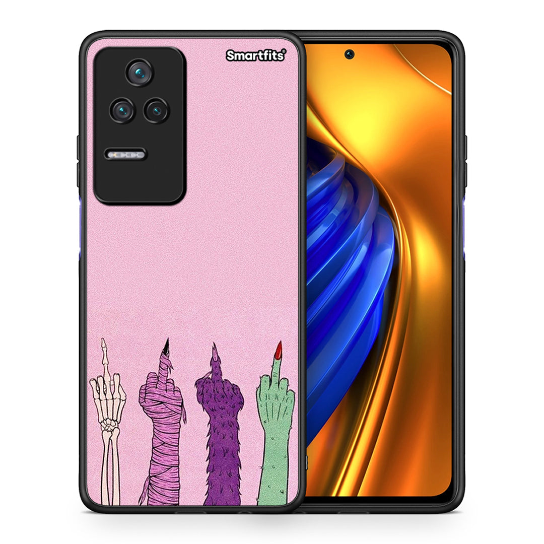 Θήκη Xiaomi Poco F4 / Redmi K40S Halloween Be A Lady από τη Smartfits με σχέδιο στο πίσω μέρος και μαύρο περίβλημα | Xiaomi Poco F4 / Redmi K40S Halloween Be A Lady case with colorful back and black bezels