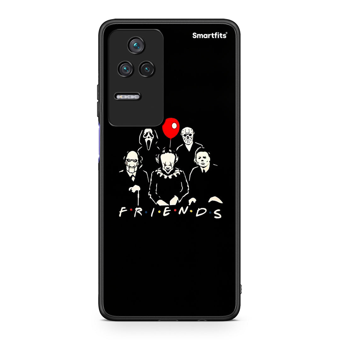 Xiaomi Poco F4 / Redmi K40S Halloween Friends θήκη από τη Smartfits με σχέδιο στο πίσω μέρος και μαύρο περίβλημα | Smartphone case with colorful back and black bezels by Smartfits