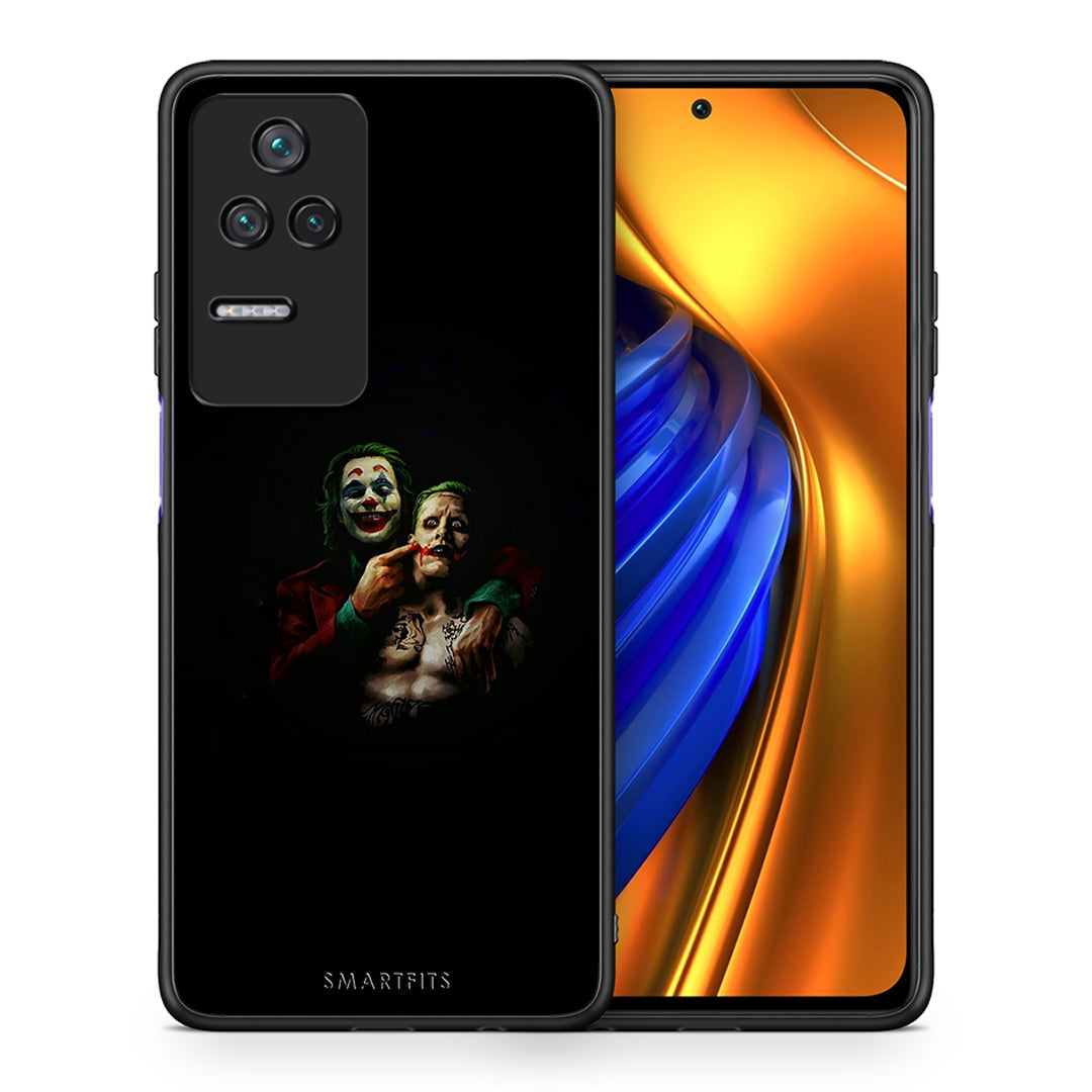 Θήκη Xiaomi Poco F4 / Redmi K40S Clown Hero από τη Smartfits με σχέδιο στο πίσω μέρος και μαύρο περίβλημα | Xiaomi Poco F4 / Redmi K40S Clown Hero case with colorful back and black bezels
