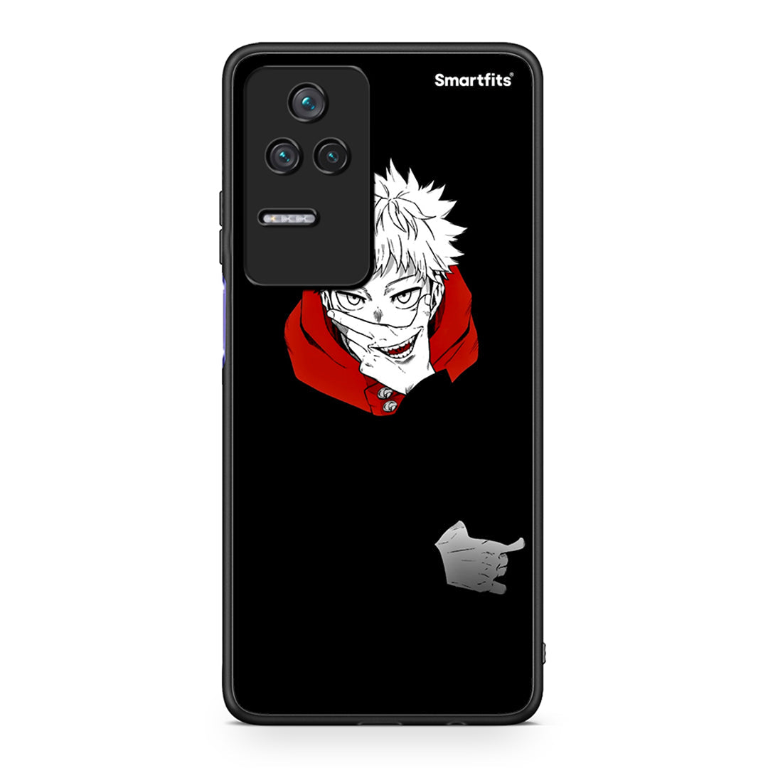 Xiaomi Poco F4 / Redmi K40S Itadori Anime θήκη από τη Smartfits με σχέδιο στο πίσω μέρος και μαύρο περίβλημα | Smartphone case with colorful back and black bezels by Smartfits
