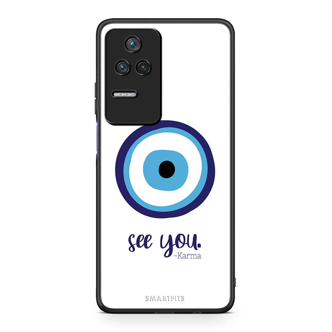 Xiaomi Poco F4 / Redmi K40S Karma Says θήκη από τη Smartfits με σχέδιο στο πίσω μέρος και μαύρο περίβλημα | Smartphone case with colorful back and black bezels by Smartfits