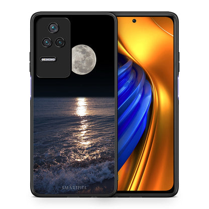Θήκη Xiaomi Poco F4 / Redmi K40S Moon Landscape από τη Smartfits με σχέδιο στο πίσω μέρος και μαύρο περίβλημα | Xiaomi Poco F4 / Redmi K40S Moon Landscape case with colorful back and black bezels