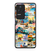 Thumbnail for Xiaomi Poco F4 / Redmi K40S Live To Travel θήκη από τη Smartfits με σχέδιο στο πίσω μέρος και μαύρο περίβλημα | Smartphone case with colorful back and black bezels by Smartfits