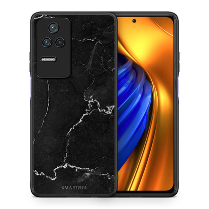Θήκη Xiaomi Poco F4 / Redmi K40S Black Marble από τη Smartfits με σχέδιο στο πίσω μέρος και μαύρο περίβλημα | Xiaomi Poco F4 / Redmi K40S Black Marble case with colorful back and black bezels