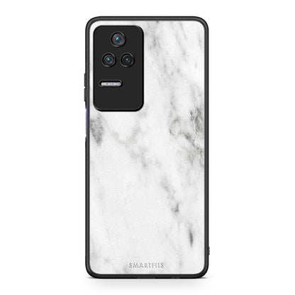 2 - Xiaomi Poco F4 / Redmi K40S White marble case, cover, bumper