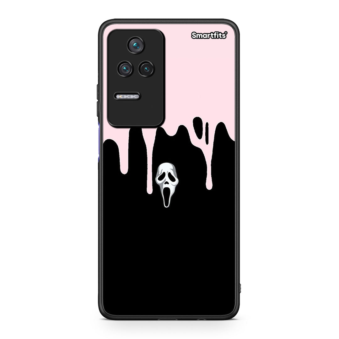 Xiaomi Poco F4 / Redmi K40S Melting Halloween Mask θήκη από τη Smartfits με σχέδιο στο πίσω μέρος και μαύρο περίβλημα | Smartphone case with colorful back and black bezels by Smartfits