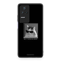 Thumbnail for Xiaomi Poco F4 / Redmi K40S Meme Cat θήκη από τη Smartfits με σχέδιο στο πίσω μέρος και μαύρο περίβλημα | Smartphone case with colorful back and black bezels by Smartfits