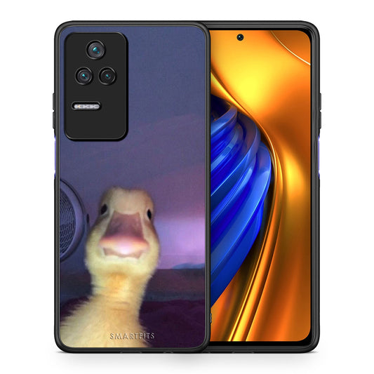 Θήκη Xiaomi Poco F4 / Redmi K40S Meme Duck από τη Smartfits με σχέδιο στο πίσω μέρος και μαύρο περίβλημα | Xiaomi Poco F4 / Redmi K40S Meme Duck case with colorful back and black bezels