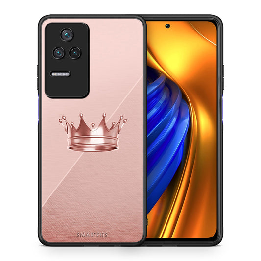 Θήκη Xiaomi Poco F4 / Redmi K40S Crown Minimal από τη Smartfits με σχέδιο στο πίσω μέρος και μαύρο περίβλημα | Xiaomi Poco F4 / Redmi K40S Crown Minimal case with colorful back and black bezels