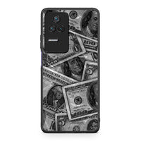 Thumbnail for Xiaomi Poco F4 / Redmi K40S Money Dollars θήκη από τη Smartfits με σχέδιο στο πίσω μέρος και μαύρο περίβλημα | Smartphone case with colorful back and black bezels by Smartfits