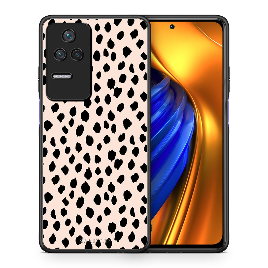 Θήκη Xiaomi Poco F4 / Redmi K40S New Polka Dots από τη Smartfits με σχέδιο στο πίσω μέρος και μαύρο περίβλημα | Xiaomi Poco F4 / Redmi K40S New Polka Dots case with colorful back and black bezels