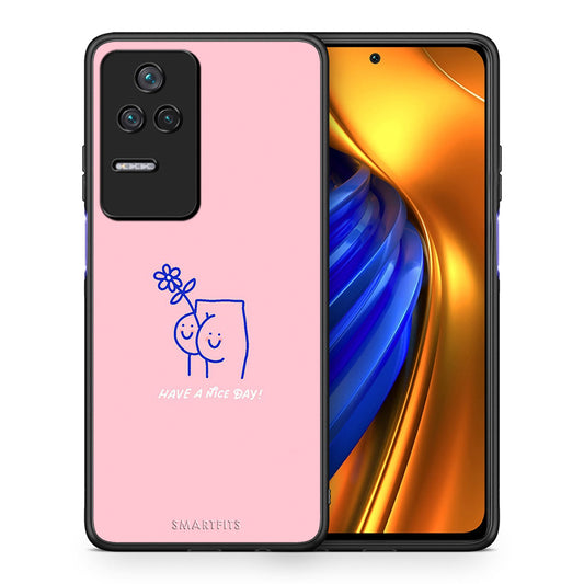 Θήκη Xiaomi Poco F4 / Redmi K40S Nice Day από τη Smartfits με σχέδιο στο πίσω μέρος και μαύρο περίβλημα | Xiaomi Poco F4 / Redmi K40S Nice Day case with colorful back and black bezels