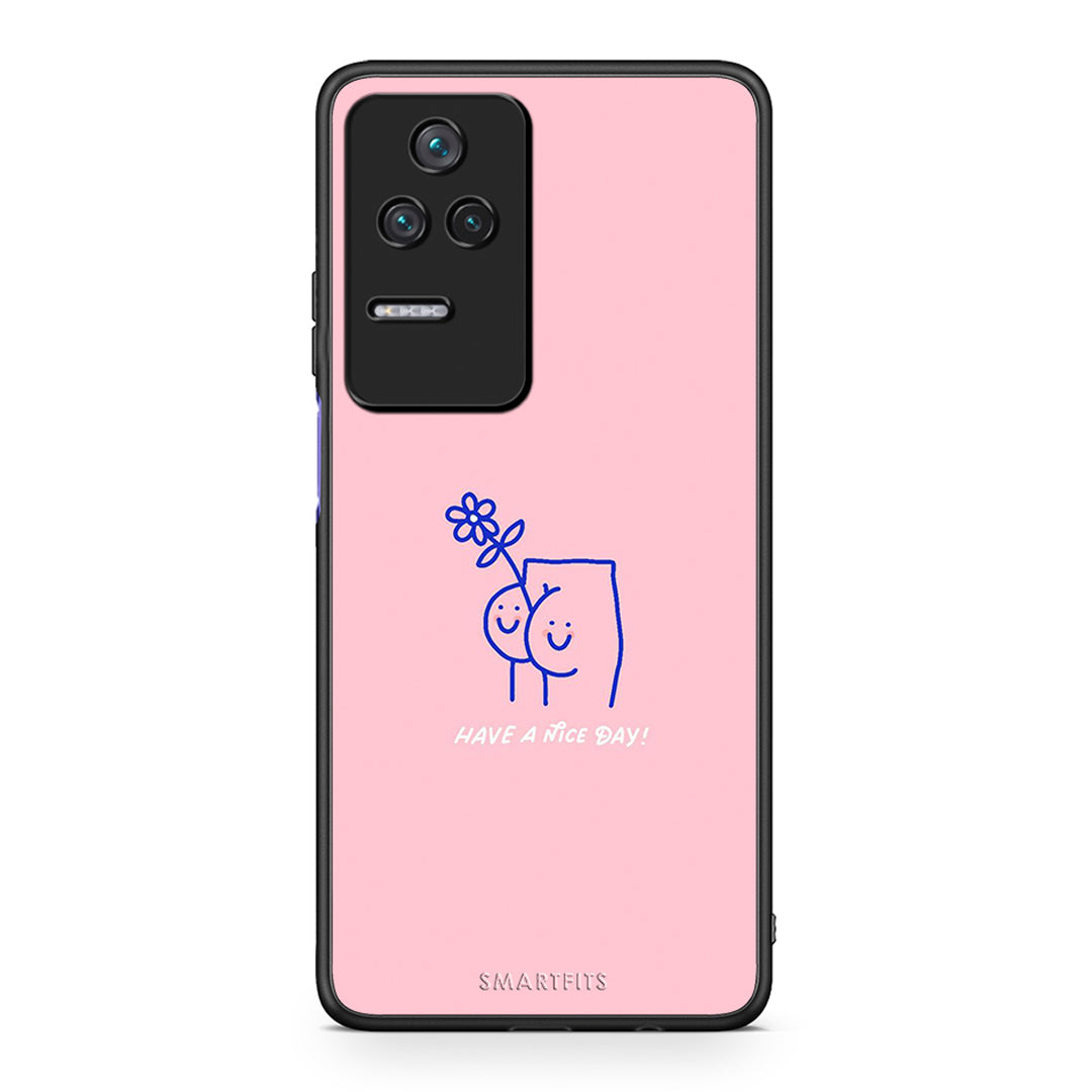 Xiaomi Poco F4 / Redmi K40S Nice Day θήκη από τη Smartfits με σχέδιο στο πίσω μέρος και μαύρο περίβλημα | Smartphone case with colorful back and black bezels by Smartfits