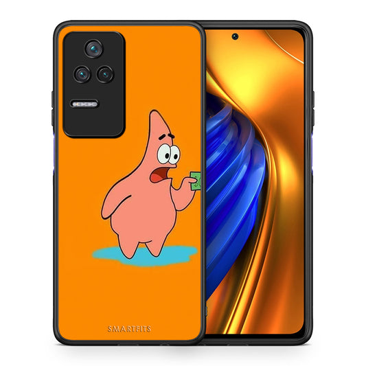 Θήκη Αγίου Βαλεντίνου Xiaomi Poco F4 / Redmi K40S No Money 1 από τη Smartfits με σχέδιο στο πίσω μέρος και μαύρο περίβλημα | Xiaomi Poco F4 / Redmi K40S No Money 1 case with colorful back and black bezels