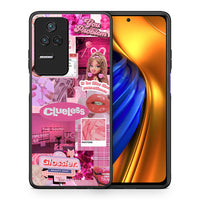 Thumbnail for Θήκη Αγίου Βαλεντίνου Xiaomi Poco F4 / Redmi K40S Pink Love από τη Smartfits με σχέδιο στο πίσω μέρος και μαύρο περίβλημα | Xiaomi Poco F4 / Redmi K40S Pink Love case with colorful back and black bezels