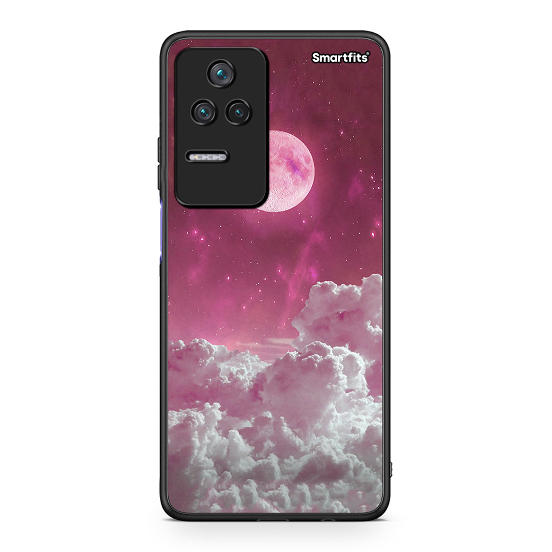 Xiaomi Poco F4 / Redmi K40S Pink Moon θήκη από τη Smartfits με σχέδιο στο πίσω μέρος και μαύρο περίβλημα | Smartphone case with colorful back and black bezels by Smartfits