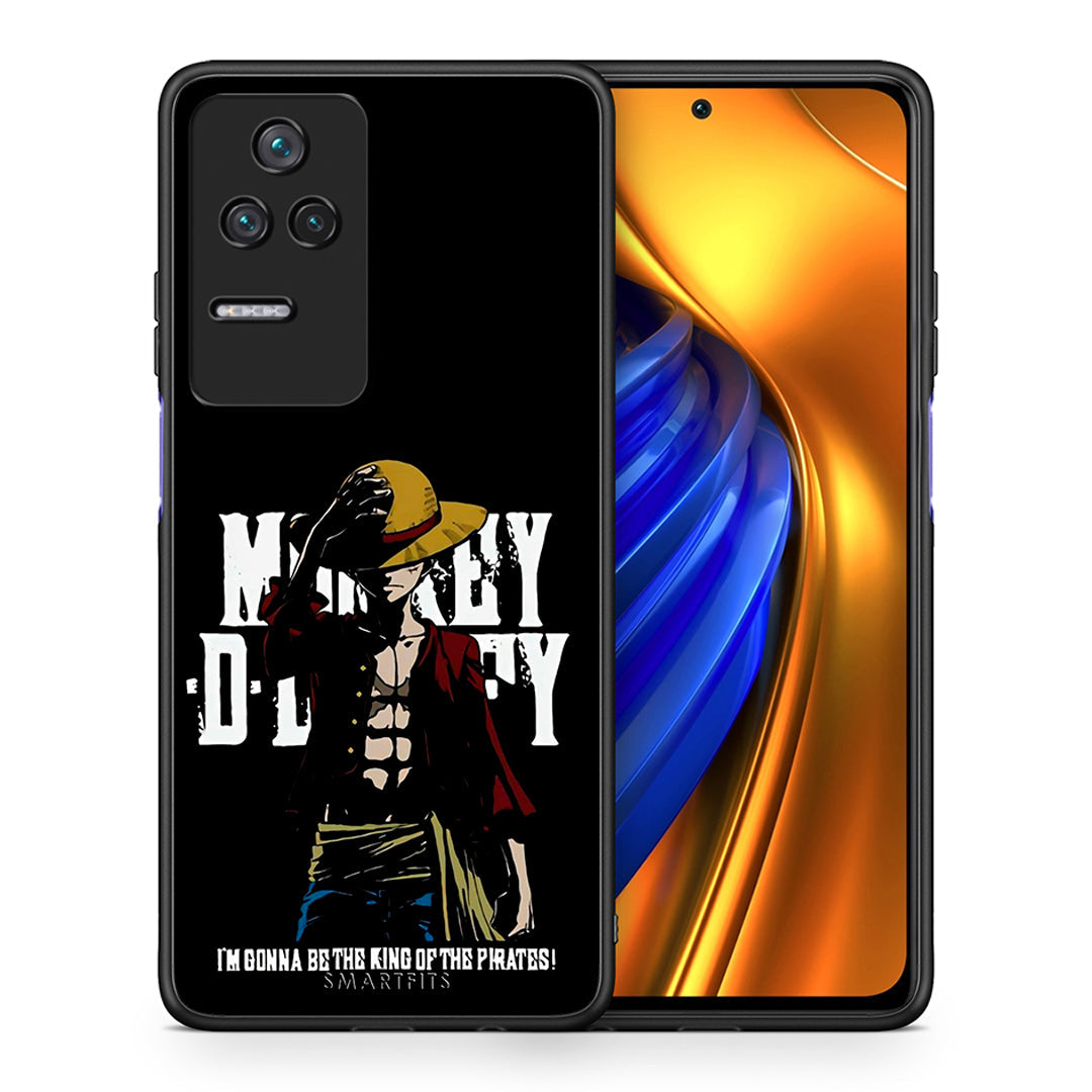 Θήκη Xiaomi Poco F4 / Redmi K40S Pirate King από τη Smartfits με σχέδιο στο πίσω μέρος και μαύρο περίβλημα | Xiaomi Poco F4 / Redmi K40S Pirate King case with colorful back and black bezels