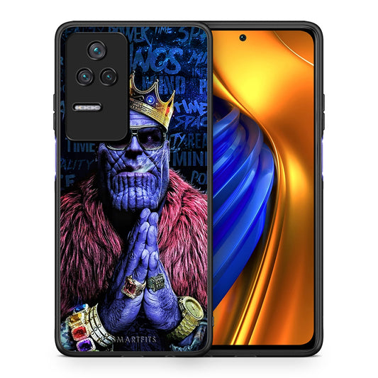 Θήκη Xiaomi Poco F4 / Redmi K40S Thanos PopArt από τη Smartfits με σχέδιο στο πίσω μέρος και μαύρο περίβλημα | Xiaomi Poco F4 / Redmi K40S Thanos PopArt case with colorful back and black bezels