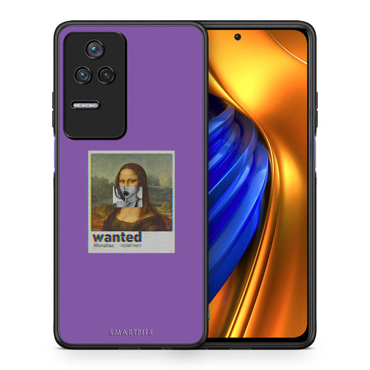 Θήκη Xiaomi Poco F4 / Redmi K40S Monalisa Popart από τη Smartfits με σχέδιο στο πίσω μέρος και μαύρο περίβλημα | Xiaomi Poco F4 / Redmi K40S Monalisa Popart case with colorful back and black bezels