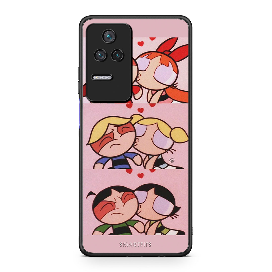 Xiaomi Poco F4 / Redmi K40S Puff Love Θήκη Αγίου Βαλεντίνου από τη Smartfits με σχέδιο στο πίσω μέρος και μαύρο περίβλημα | Smartphone case with colorful back and black bezels by Smartfits