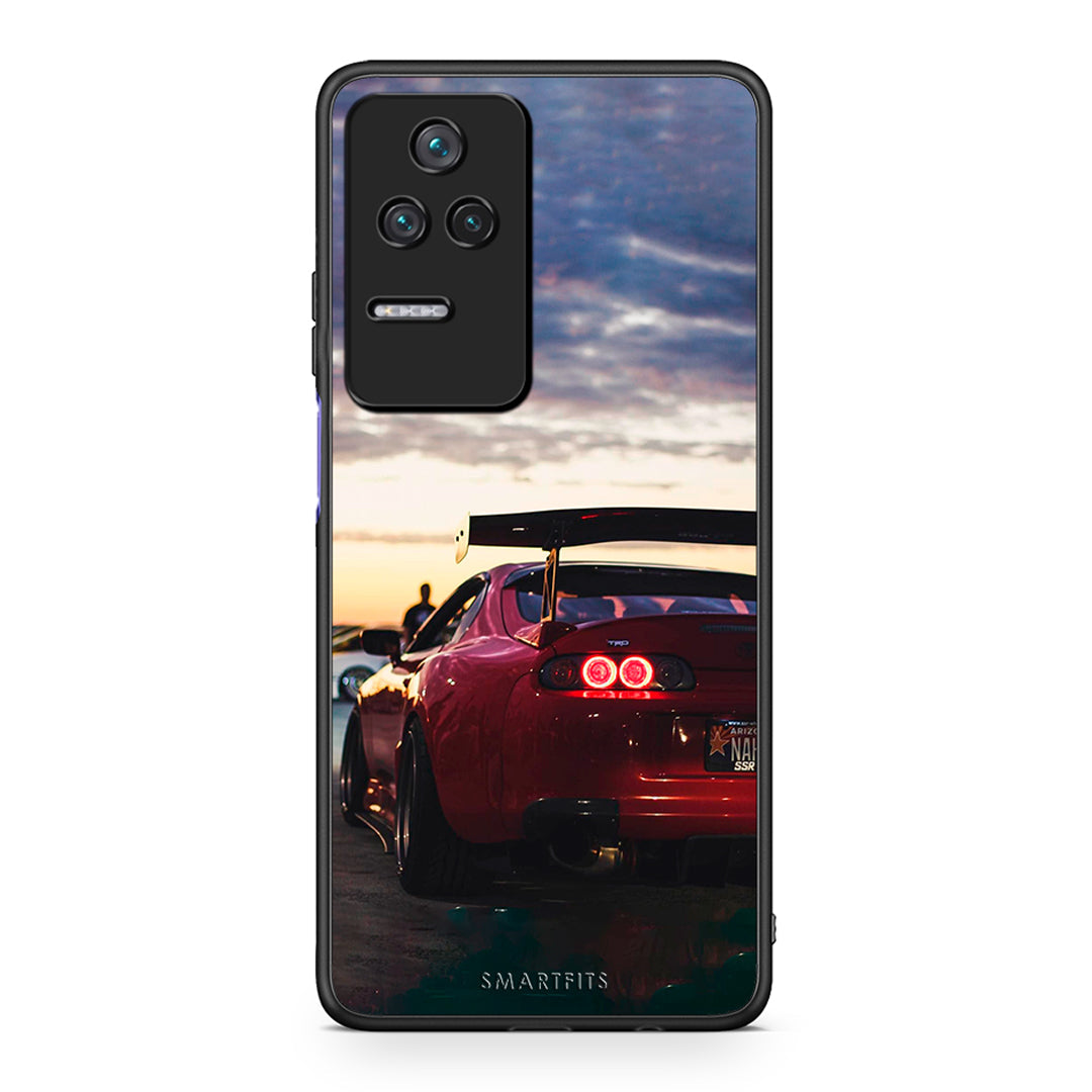 Xiaomi Poco F4 / Redmi K40S Racing Supra θήκη από τη Smartfits με σχέδιο στο πίσω μέρος και μαύρο περίβλημα | Smartphone case with colorful back and black bezels by Smartfits