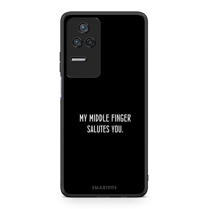 Xiaomi Poco F4 / Redmi K40S Salute θήκη από τη Smartfits με σχέδιο στο πίσω μέρος και μαύρο περίβλημα | Smartphone case with colorful back and black bezels by Smartfits
