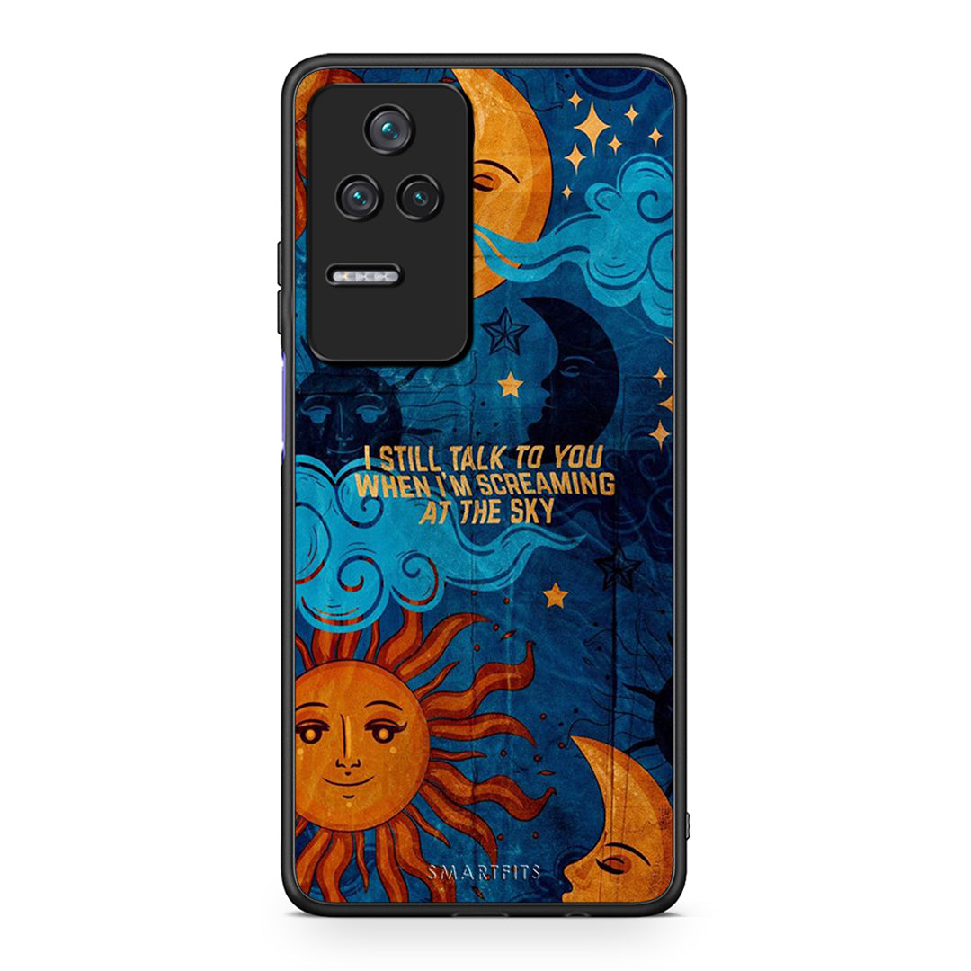 Xiaomi Poco F4 / Redmi K40S Screaming Sky θήκη από τη Smartfits με σχέδιο στο πίσω μέρος και μαύρο περίβλημα | Smartphone case with colorful back and black bezels by Smartfits