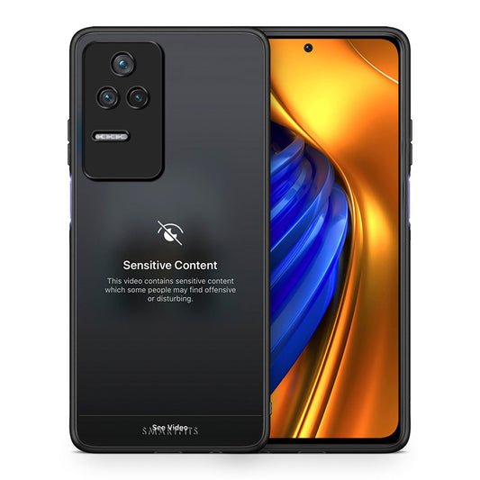 Θήκη Xiaomi Poco F4 / Redmi K40S Sensitive Content από τη Smartfits με σχέδιο στο πίσω μέρος και μαύρο περίβλημα | Xiaomi Poco F4 / Redmi K40S Sensitive Content case with colorful back and black bezels