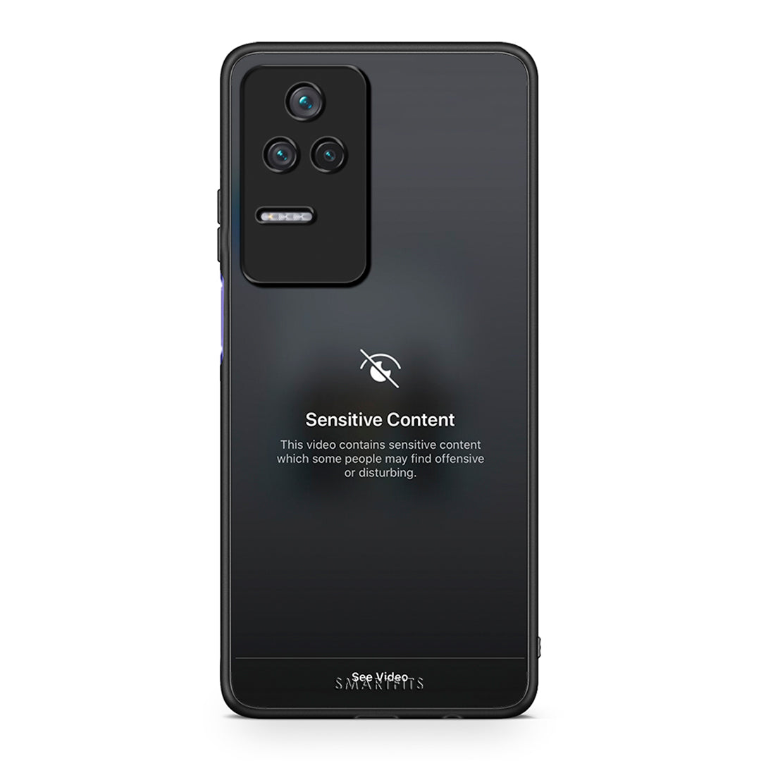 Xiaomi Poco F4 / Redmi K40S Sensitive Content θήκη από τη Smartfits με σχέδιο στο πίσω μέρος και μαύρο περίβλημα | Smartphone case with colorful back and black bezels by Smartfits