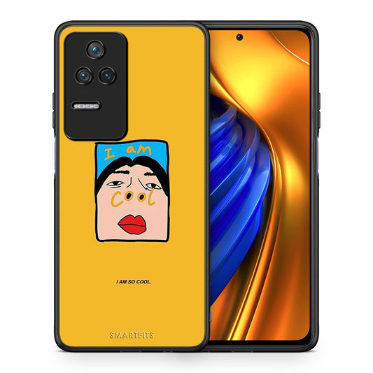 Θήκη Αγίου Βαλεντίνου Xiaomi Poco F4 / Redmi K40S So Cool από τη Smartfits με σχέδιο στο πίσω μέρος και μαύρο περίβλημα | Xiaomi Poco F4 / Redmi K40S So Cool case with colorful back and black bezels