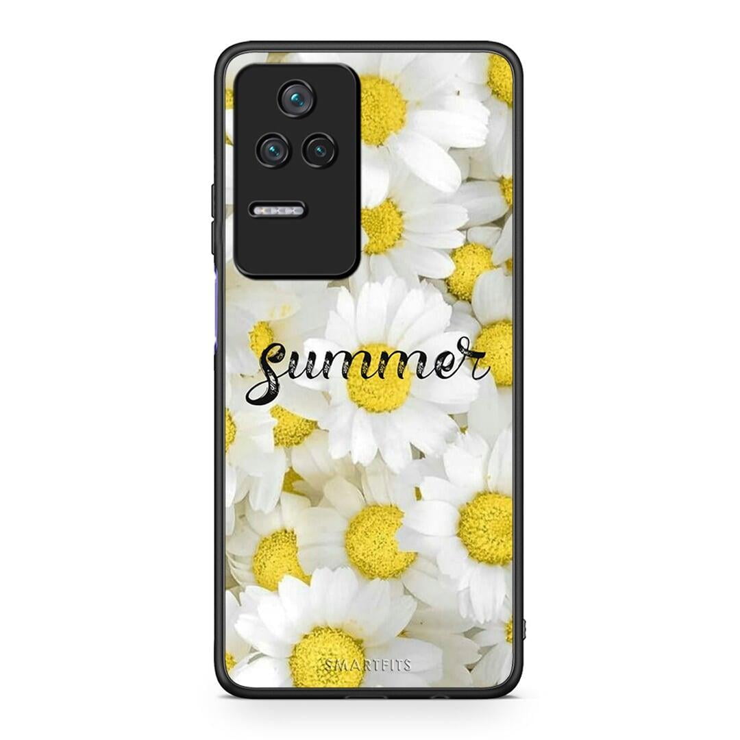 Xiaomi Poco F4 / Redmi K40S Summer Daisies Θήκη από τη Smartfits με σχέδιο στο πίσω μέρος και μαύρο περίβλημα | Smartphone case with colorful back and black bezels by Smartfits