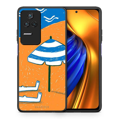 Θήκη Xiaomi Poco F4 / Redmi K40S Summering από τη Smartfits με σχέδιο στο πίσω μέρος και μαύρο περίβλημα | Xiaomi Poco F4 / Redmi K40S Summering case with colorful back and black bezels