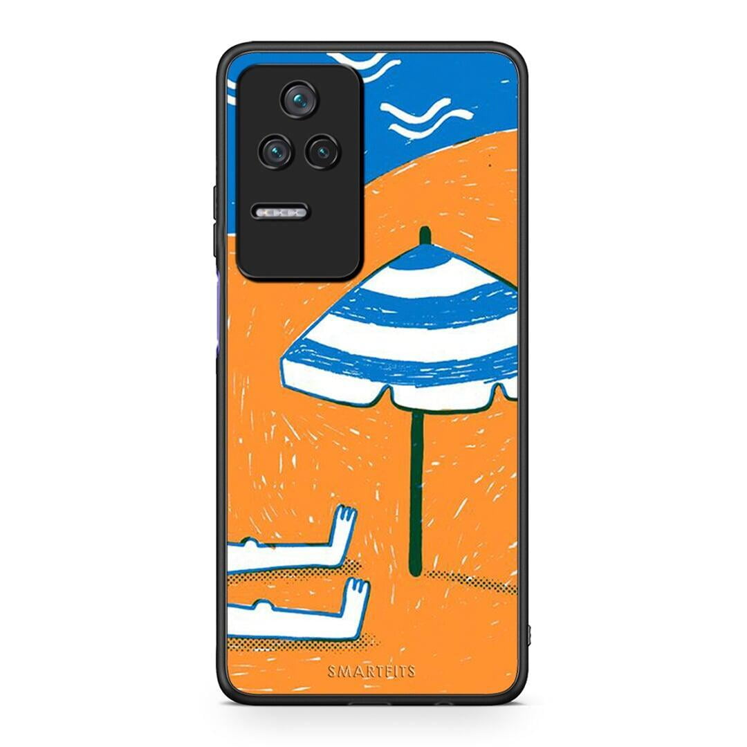 Xiaomi Poco F4 / Redmi K40S Summering Θήκη από τη Smartfits με σχέδιο στο πίσω μέρος και μαύρο περίβλημα | Smartphone case with colorful back and black bezels by Smartfits
