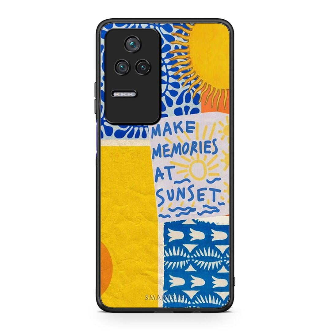Xiaomi Poco F4 / Redmi K40S Sunset Memories Θήκη από τη Smartfits με σχέδιο στο πίσω μέρος και μαύρο περίβλημα | Smartphone case with colorful back and black bezels by Smartfits