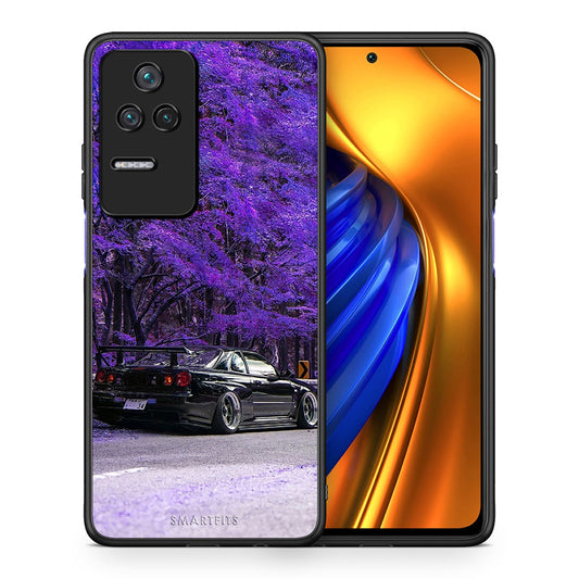 Θήκη Αγίου Βαλεντίνου Xiaomi Poco F4 / Redmi K40S Super Car από τη Smartfits με σχέδιο στο πίσω μέρος και μαύρο περίβλημα | Xiaomi Poco F4 / Redmi K40S Super Car case with colorful back and black bezels