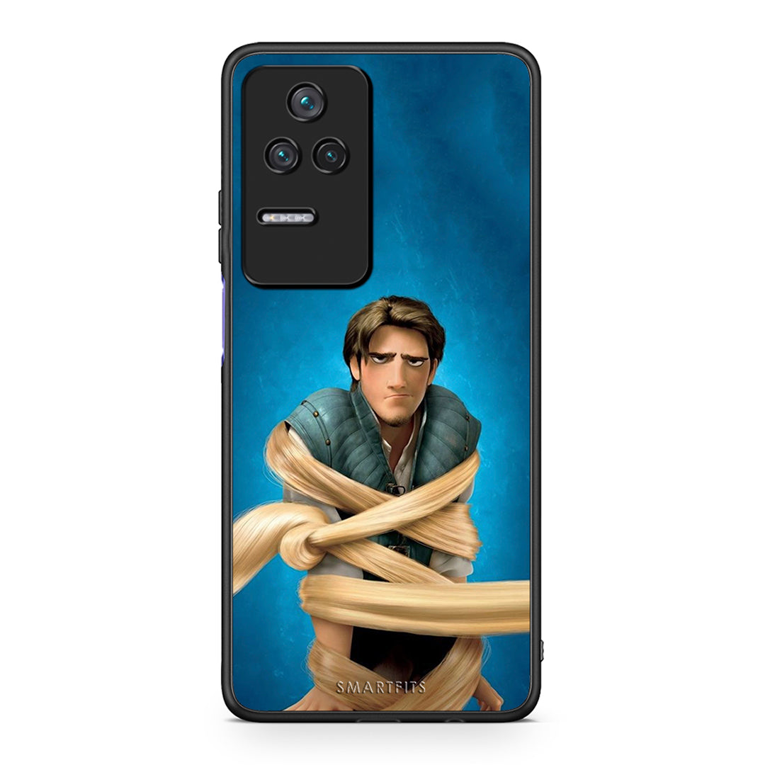 Xiaomi Poco F4 / Redmi K40S Tangled 1 Θήκη Αγίου Βαλεντίνου από τη Smartfits με σχέδιο στο πίσω μέρος και μαύρο περίβλημα | Smartphone case with colorful back and black bezels by Smartfits