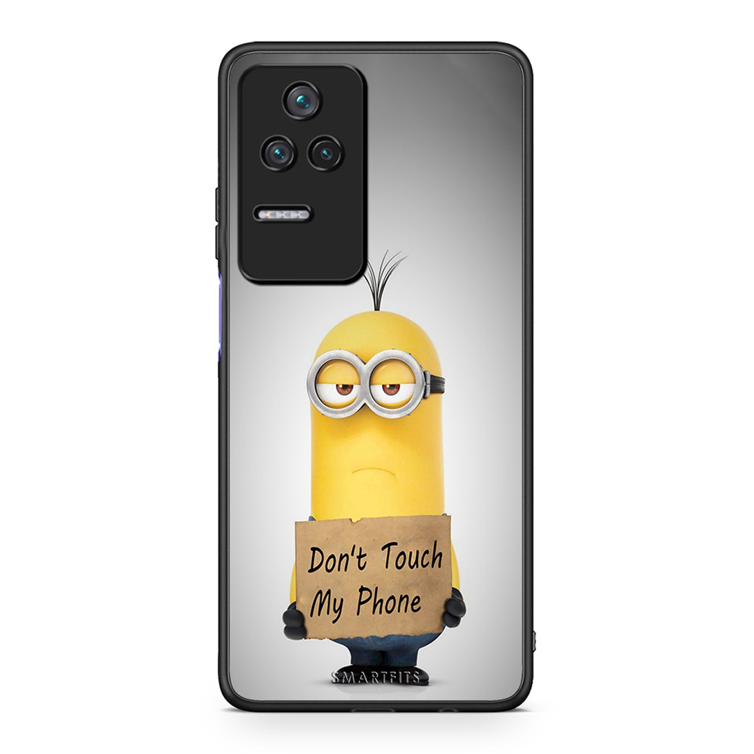 4 - Xiaomi Poco F4 / Redmi K40S Minion Text case, cover, bumper