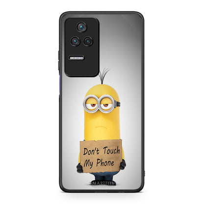 4 - Xiaomi Poco F4 / Redmi K40S Minion Text case, cover, bumper