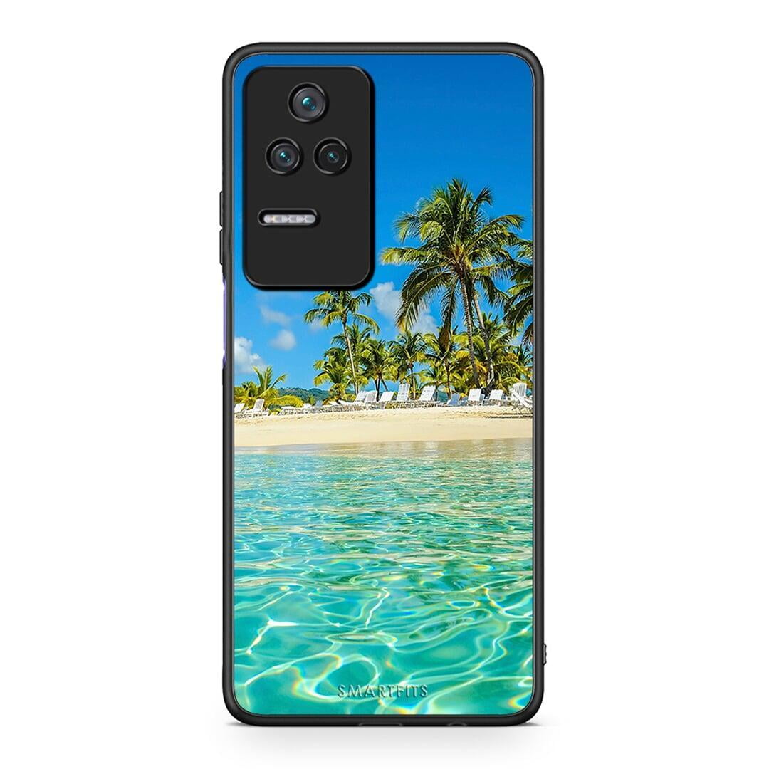 Xiaomi Poco F4 / Redmi K40S Tropical Vibes Θήκη από τη Smartfits με σχέδιο στο πίσω μέρος και μαύρο περίβλημα | Smartphone case with colorful back and black bezels by Smartfits