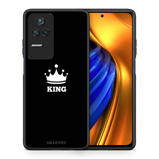 Θήκη Xiaomi Poco F4 / Redmi K40S King Valentine από τη Smartfits με σχέδιο στο πίσω μέρος και μαύρο περίβλημα | Xiaomi Poco F4 / Redmi K40S King Valentine case with colorful back and black bezels