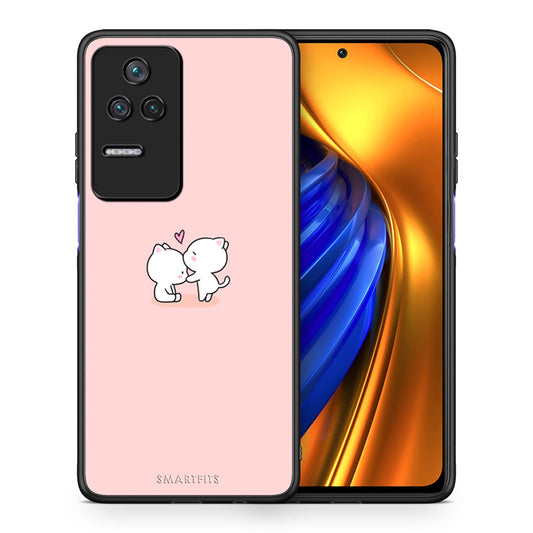 Θήκη Xiaomi Poco F4 / Redmi K40S Love Valentine από τη Smartfits με σχέδιο στο πίσω μέρος και μαύρο περίβλημα | Xiaomi Poco F4 / Redmi K40S Love Valentine case with colorful back and black bezels